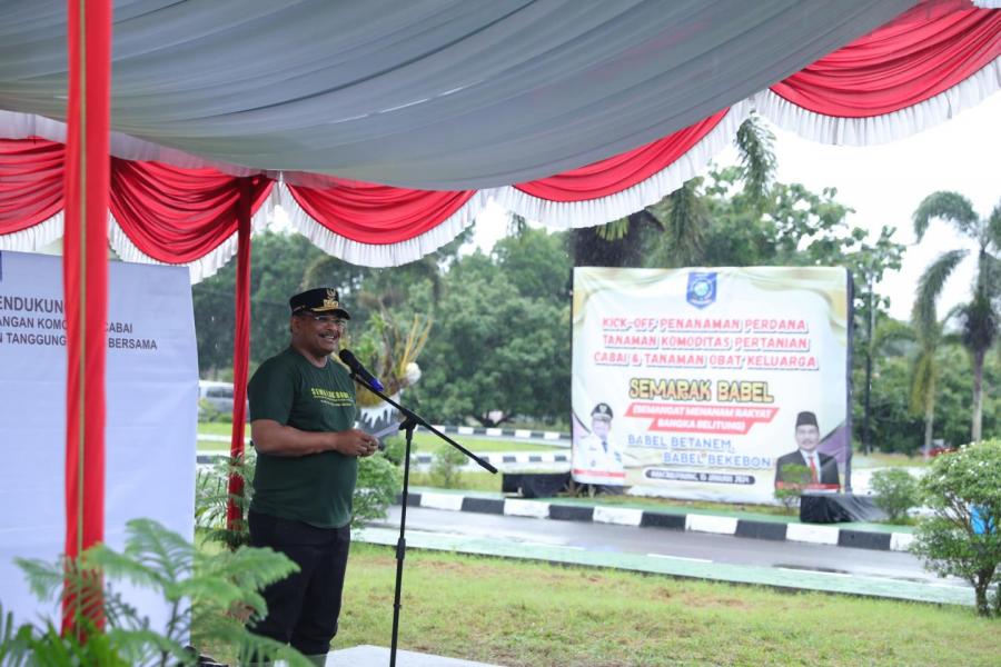 Gaungkan Semangat Menanam, Pj Gubernur Safrizal: Rumah Dinas Sebagai Percontohan