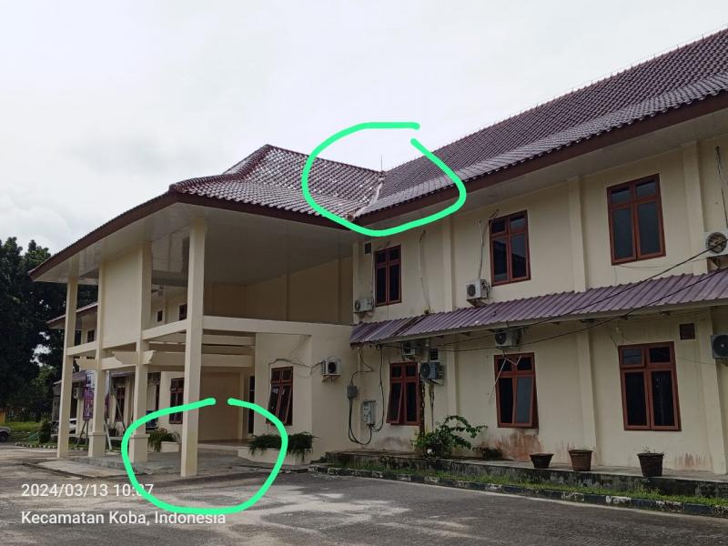 Lihatlah Renovasi Gedung DPRD Bateng Ini, Asal-asalan? 