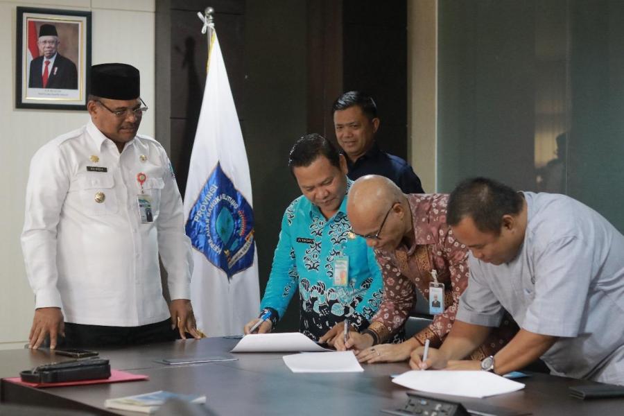 Pj Gubernur Safrizal ZA Apresiasi Perjanjian Kerjasama KUR Penggemukan Sapi Bakalan Idul Adha 2024