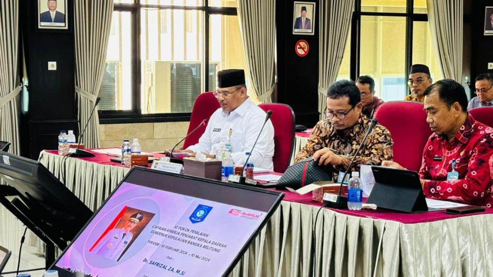 Pj Gubernur Safrizal ZA Paparkan Capaian Kinerja Triwulan II